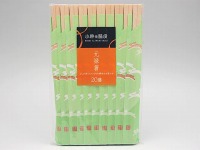 『割り箸-元禄 20.5cm(袋入)』 白樺 小粋な脇役(緑)　(シモジマ)
