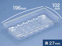 食品トレー OPC-R-A10-25透明　(デンカポリマー)