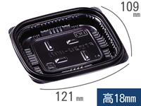 MSD惣菜12-11(17) 黒　(エフピコ)